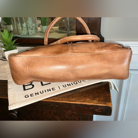 NWT Bed Stu Rockababy Leather Satchel Crossbody Shoulder Bag Tan Rustic $295 - Picture 8 of 13